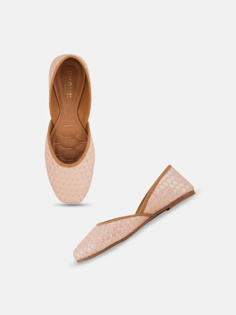 Anouk Embellished Square Toe Mojaris