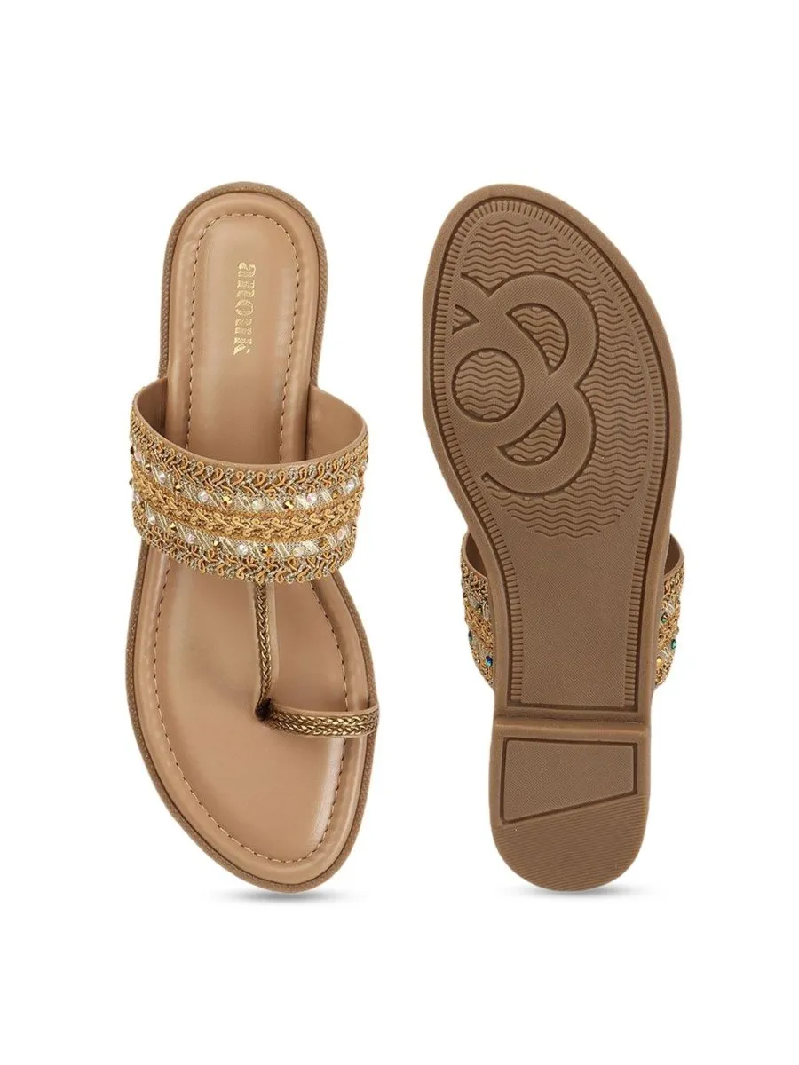 Anouk Ethnic - Embellished One Toe Flats