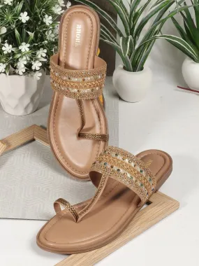 Anouk Ethnic - Embellished One Toe Flats