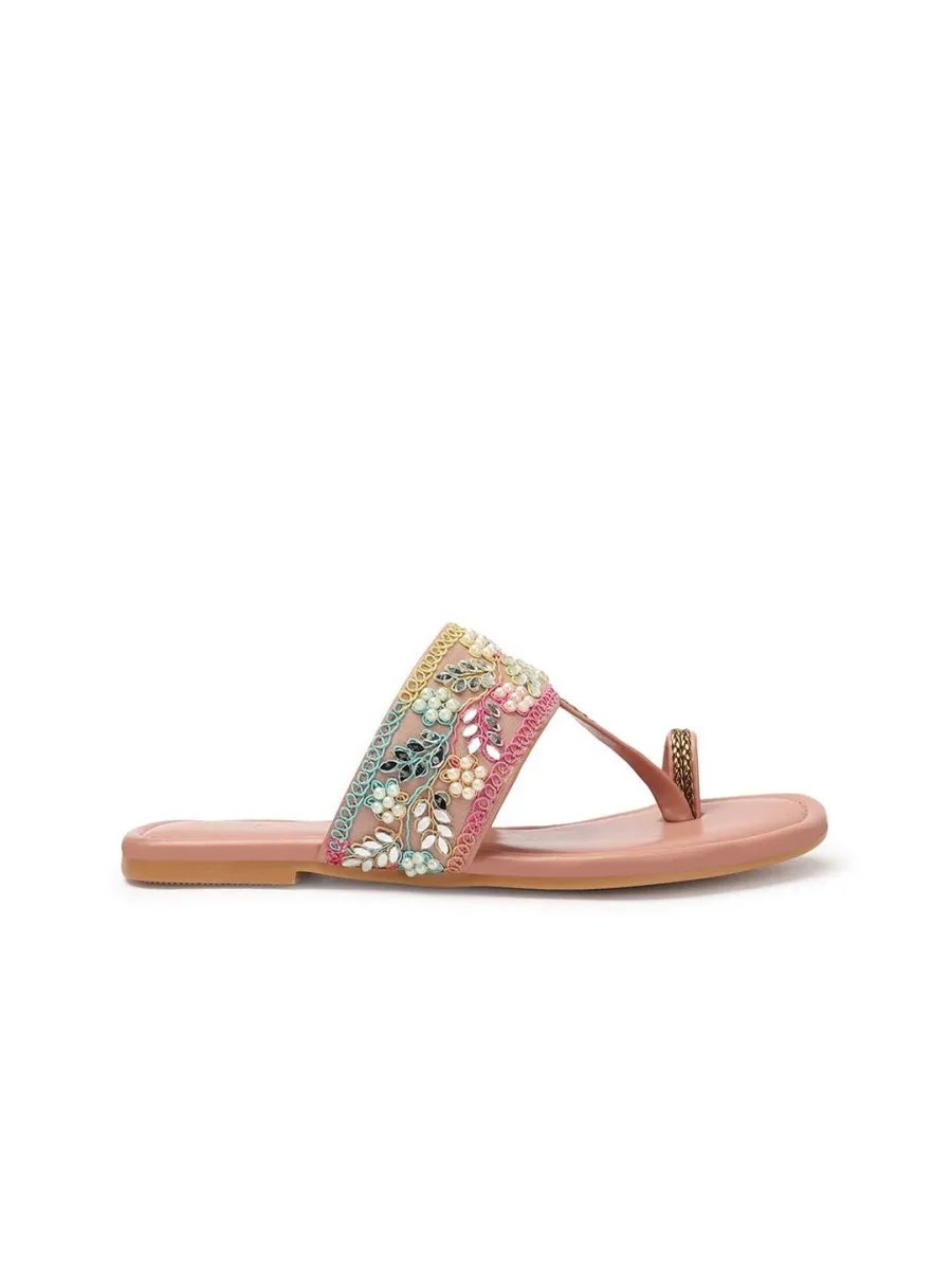 Anouk Western - Embellished One Toe Flats