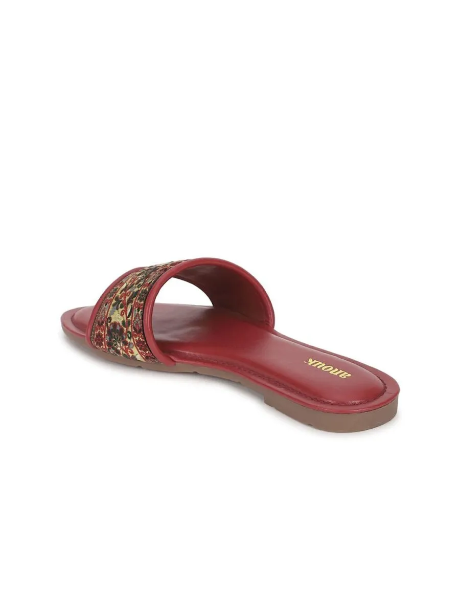 Anouk Women Ethnic - Embellished Open Toe Flats
