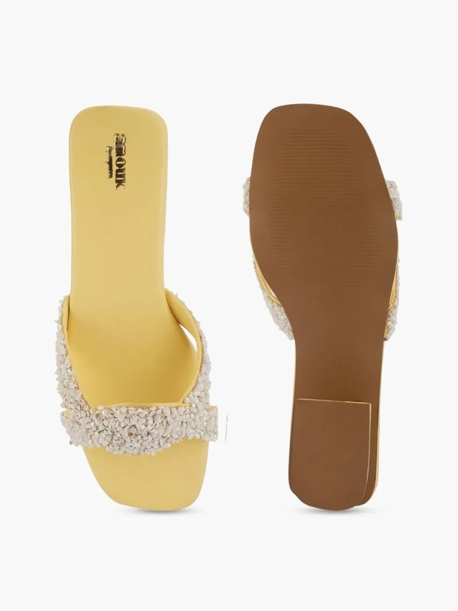 Anouk Women Printed Open Toe Flats