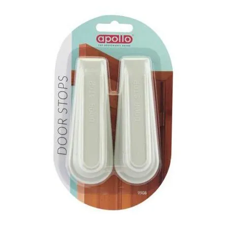 Apollo Rubber Door Stop Wedge 2 Pack - Case of 6