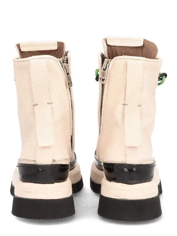 AS 98 LACED ANKLE BOOTS MILK