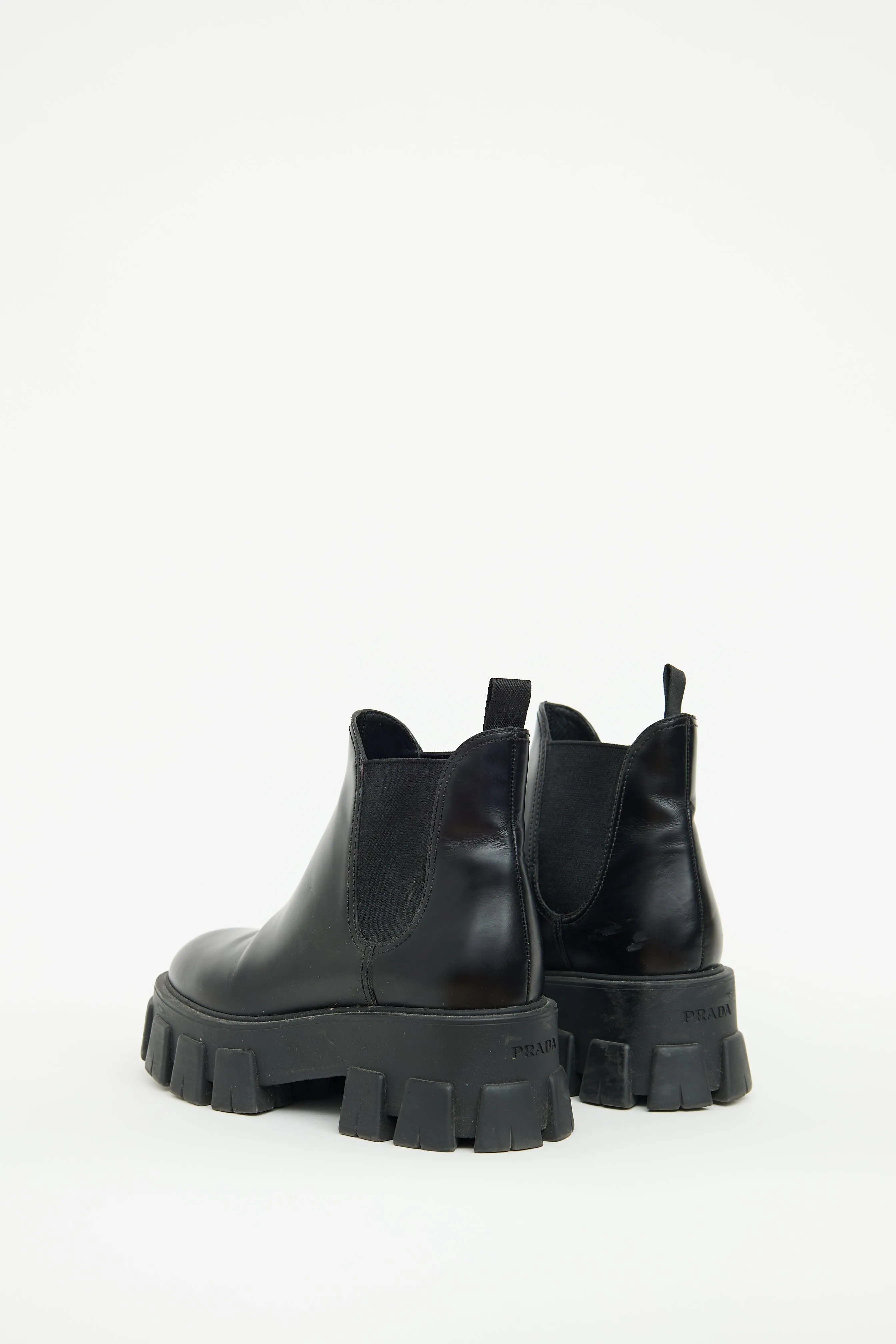 Black Monolith Ankle Boot