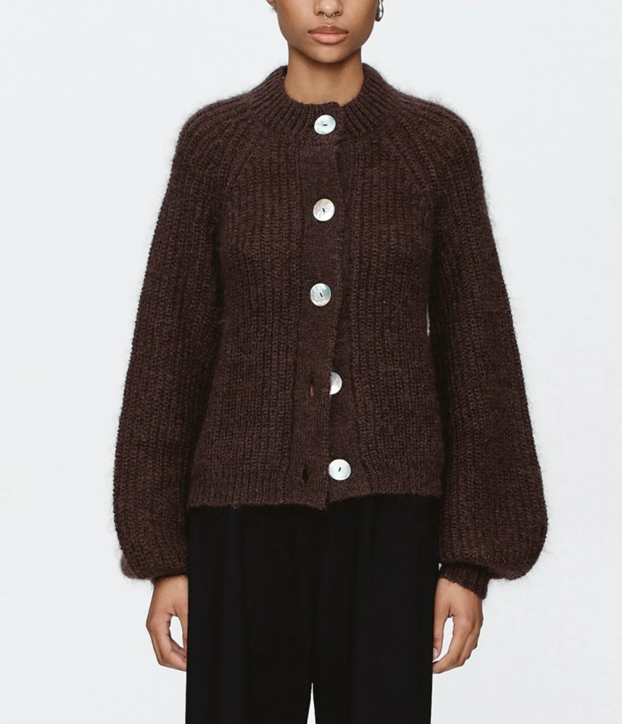 Cait Cardigan in Chocolate