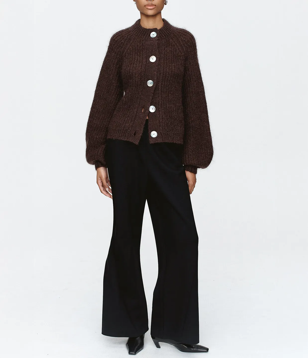 Cait Cardigan in Chocolate