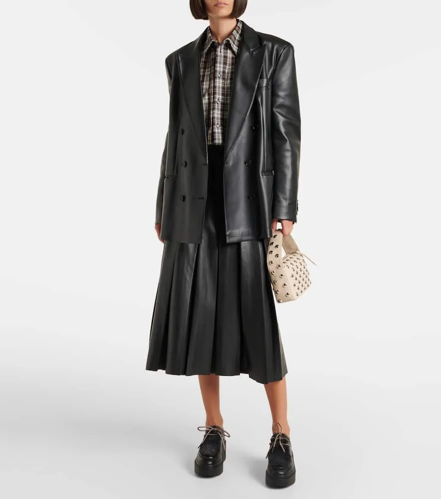 Clergerie Norton leather platform flats