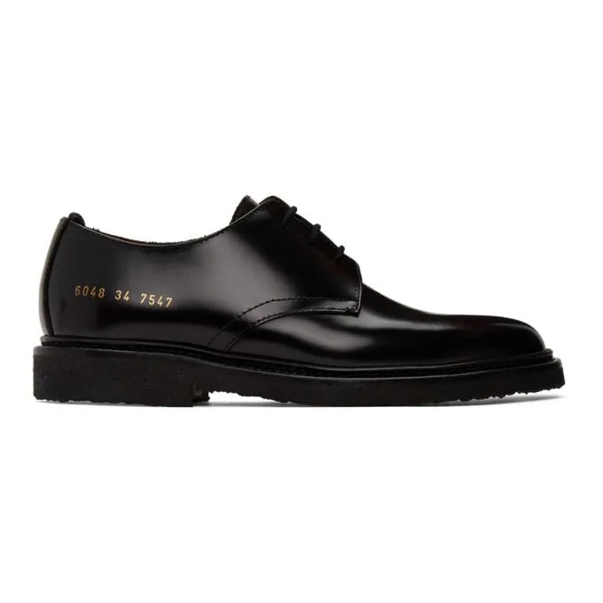 Common Projects Black Standard Derbys