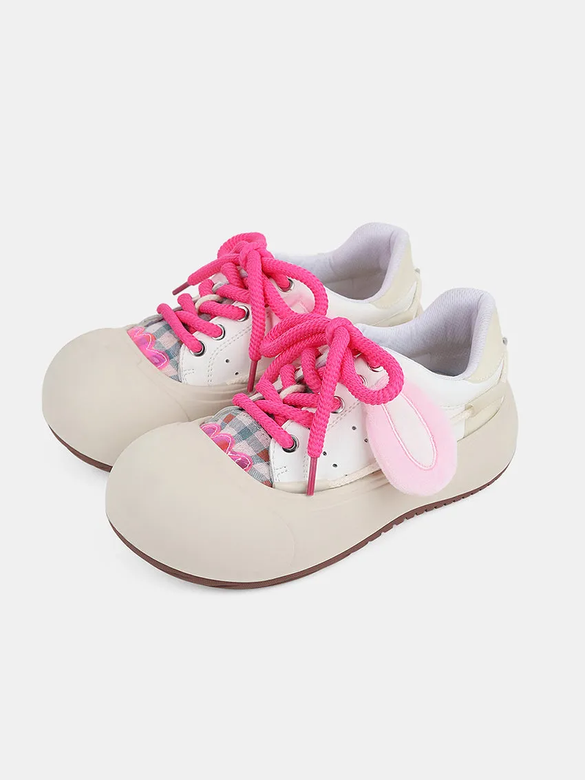 Cute Bunny Ears Round-Toe Flats
