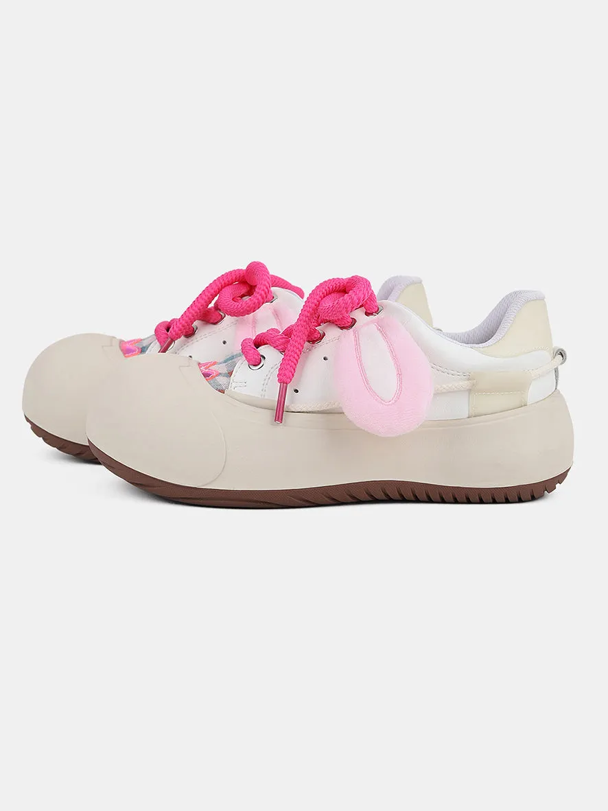 Cute Bunny Ears Round-Toe Flats