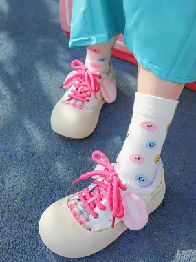 Cute Bunny Ears Round-Toe Flats