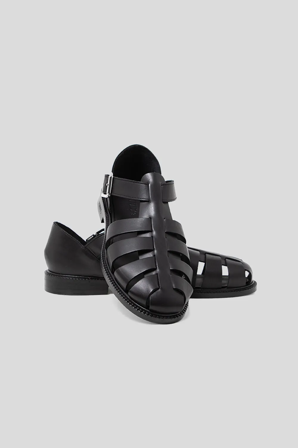 Fisherman Sandals - Black Crust