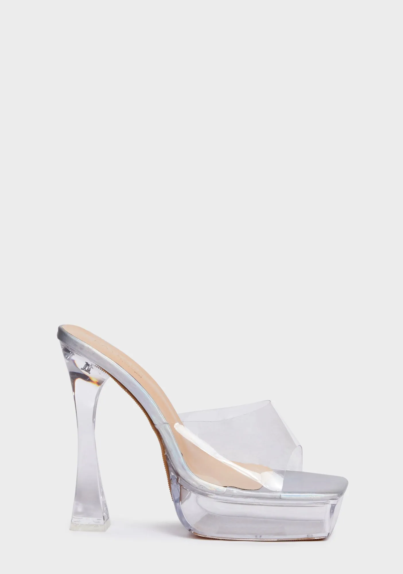 Glass Dreams Platform Heels - White
