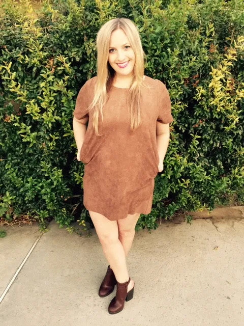 Mila Faux Suede Mini Dress