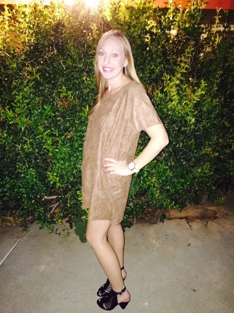 Mila Faux Suede Mini Dress
