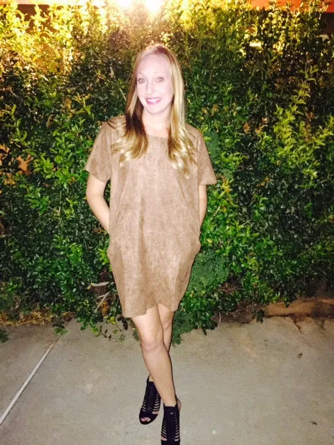 Mila Faux Suede Mini Dress