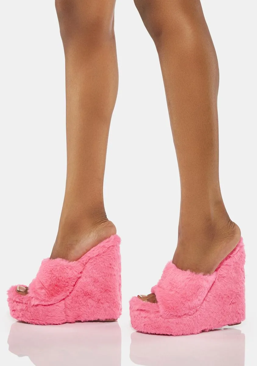 Pink Sloane Wedge Heels