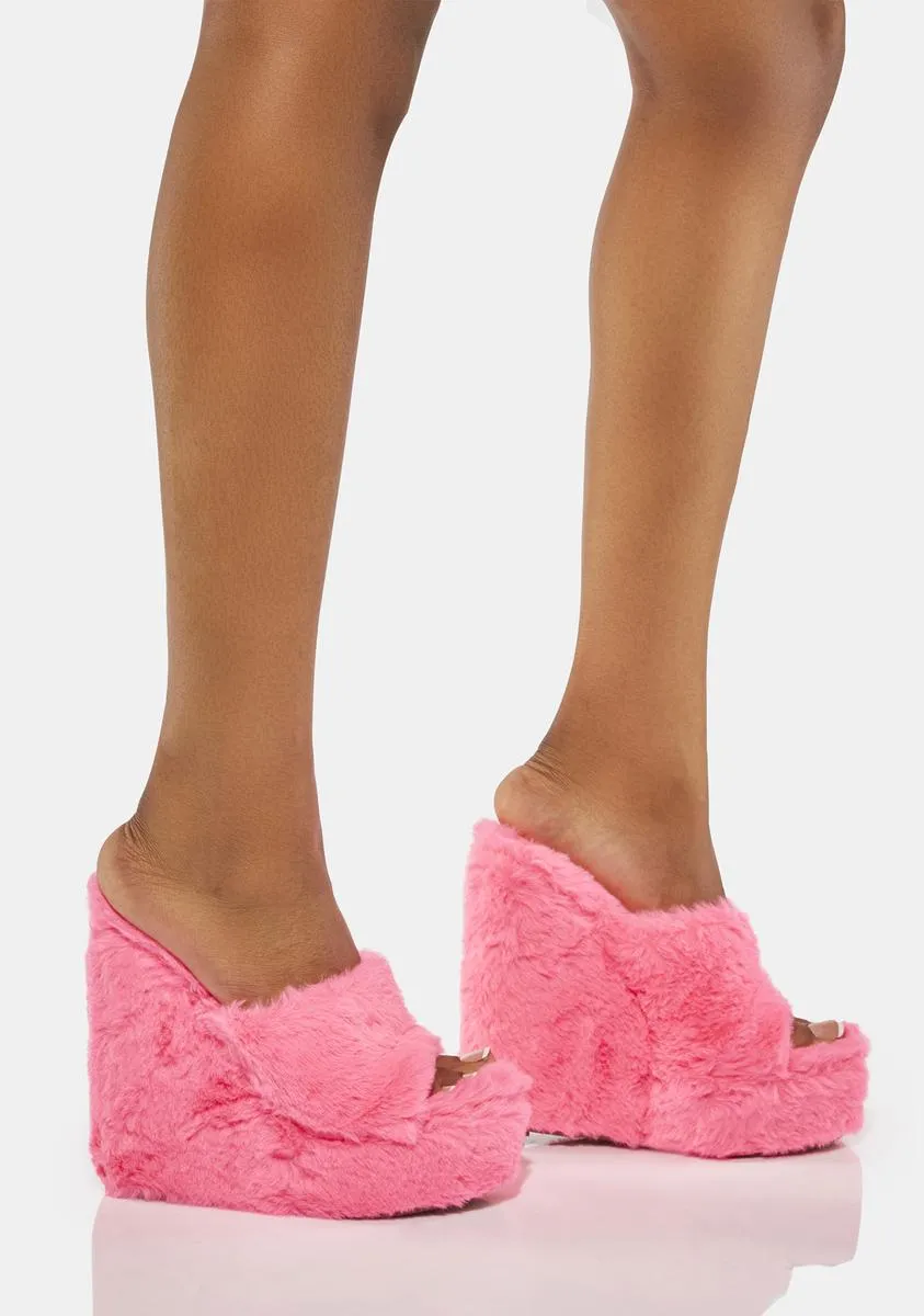 Pink Sloane Wedge Heels