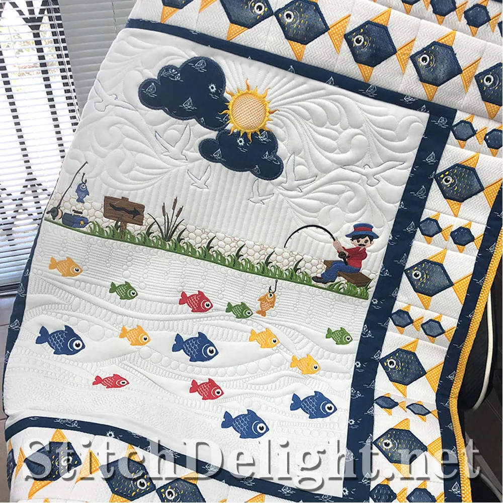 SDS1526 Lets go Fish Quilt
