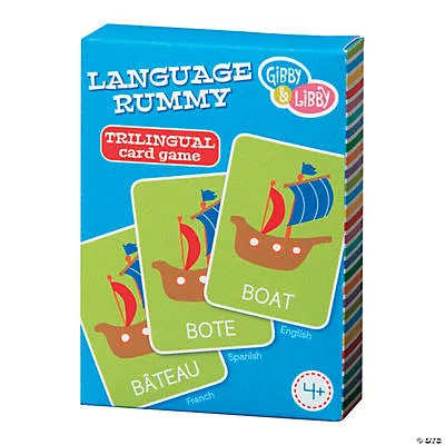 Trilingual Card Game- Spanish / French / English