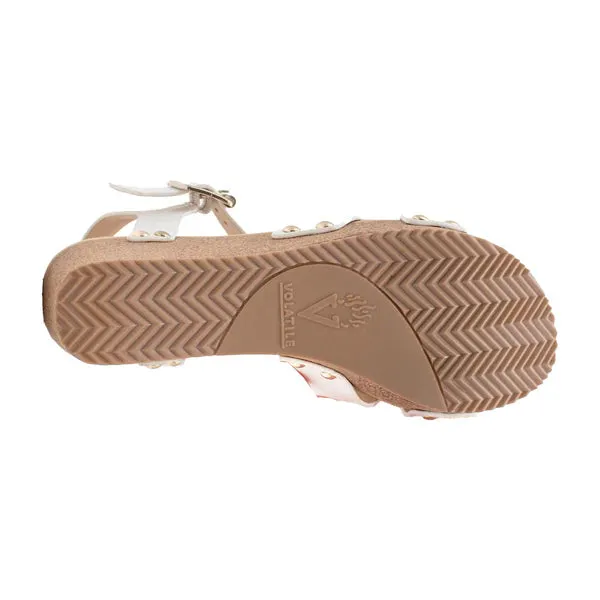 Women's Volatile Agnes Sandal PV1048-WHITE