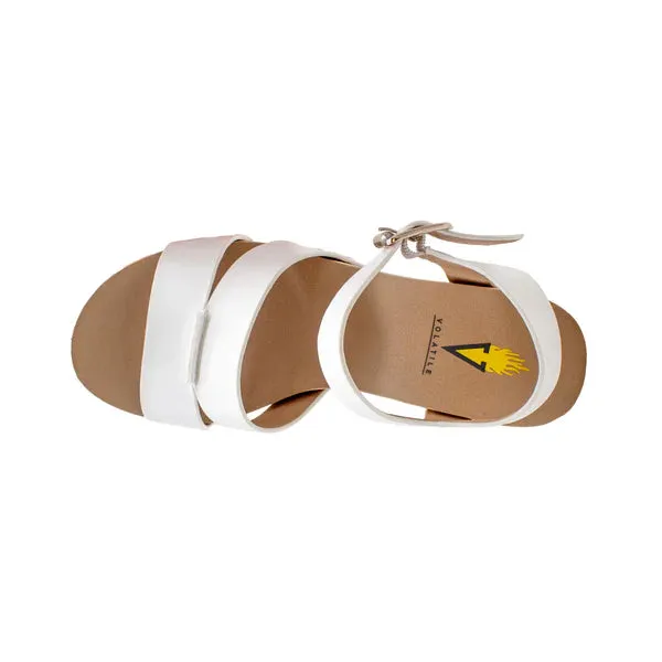 Women's Volatile Agnes Sandal PV1048-WHITE