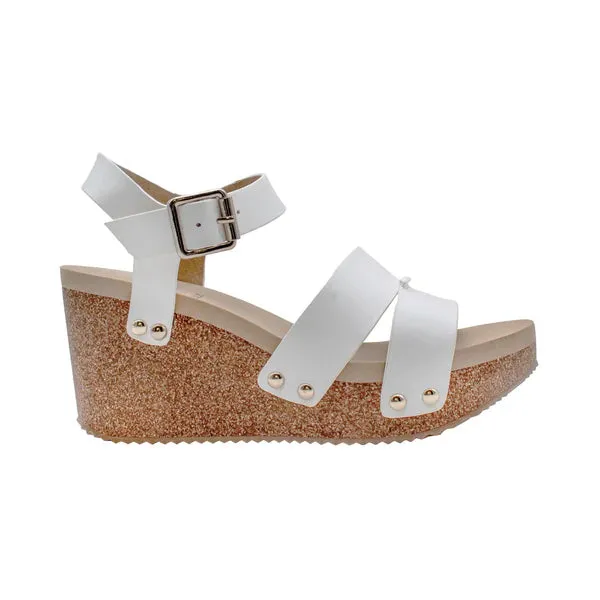 Women's Volatile Agnes Sandal PV1048-WHITE
