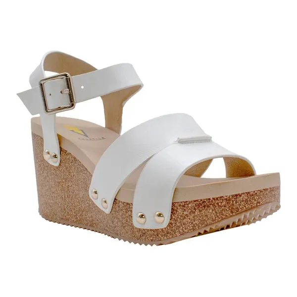 Women's Volatile Agnes Sandal PV1048-WHITE